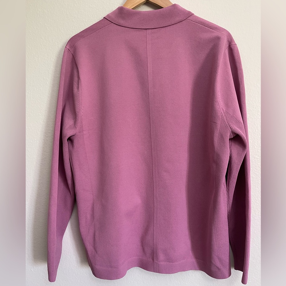 Lululemon Lightweight Knit Long Sleeve Polo color Mauve Pink size M - Picture 5 of 12